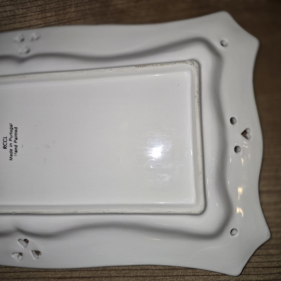 RCCL Handpainted in Portugal Christmas Trees Winter Snowman Ceramic Tray - Picture 16 of 16